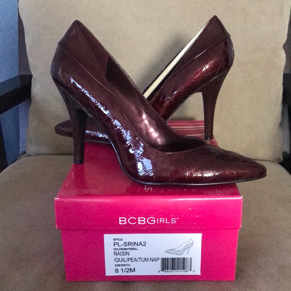 BCBG Girls.  Burgundy pumps.  Never worn.